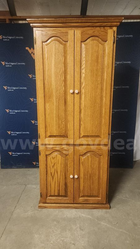 Oak Colored Cabinet