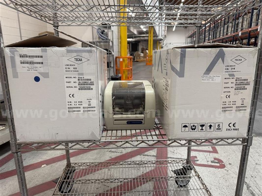 ROCHE VENTANA E-BAR II SLIDE LABEL BARCODE PRINTER, SN#T450450188, T451130463, T457010508