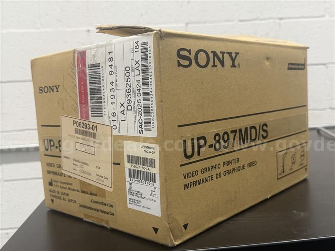 Sony Up-897md Video Graphic Printer, Sn#280260