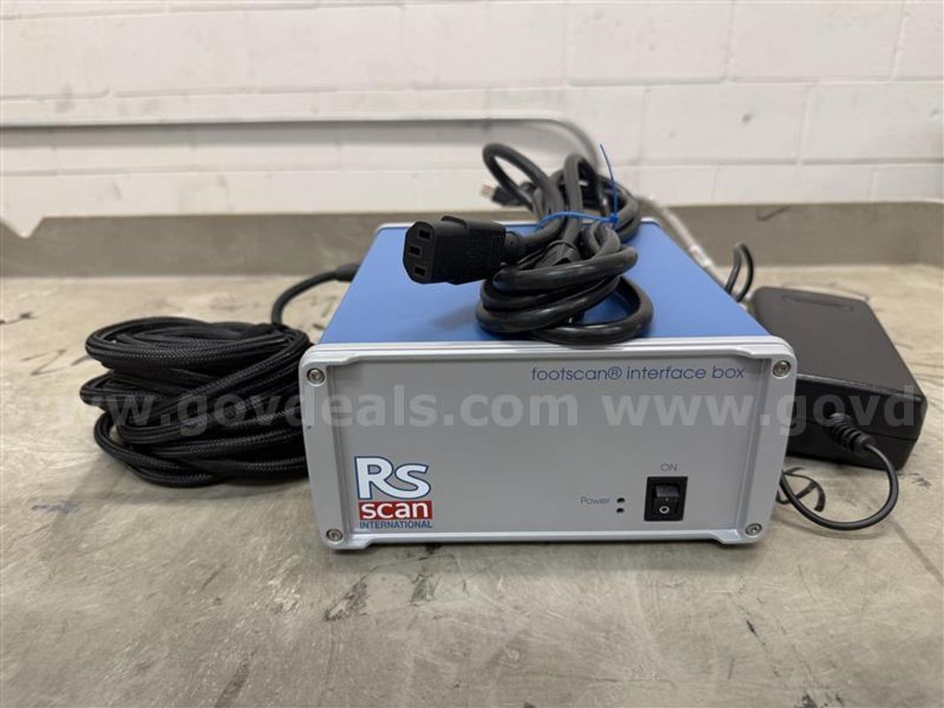 RS SCAN INTERNATIONAL FOOTSCAN INTERFACE 2D BOX, SN#89/01/449