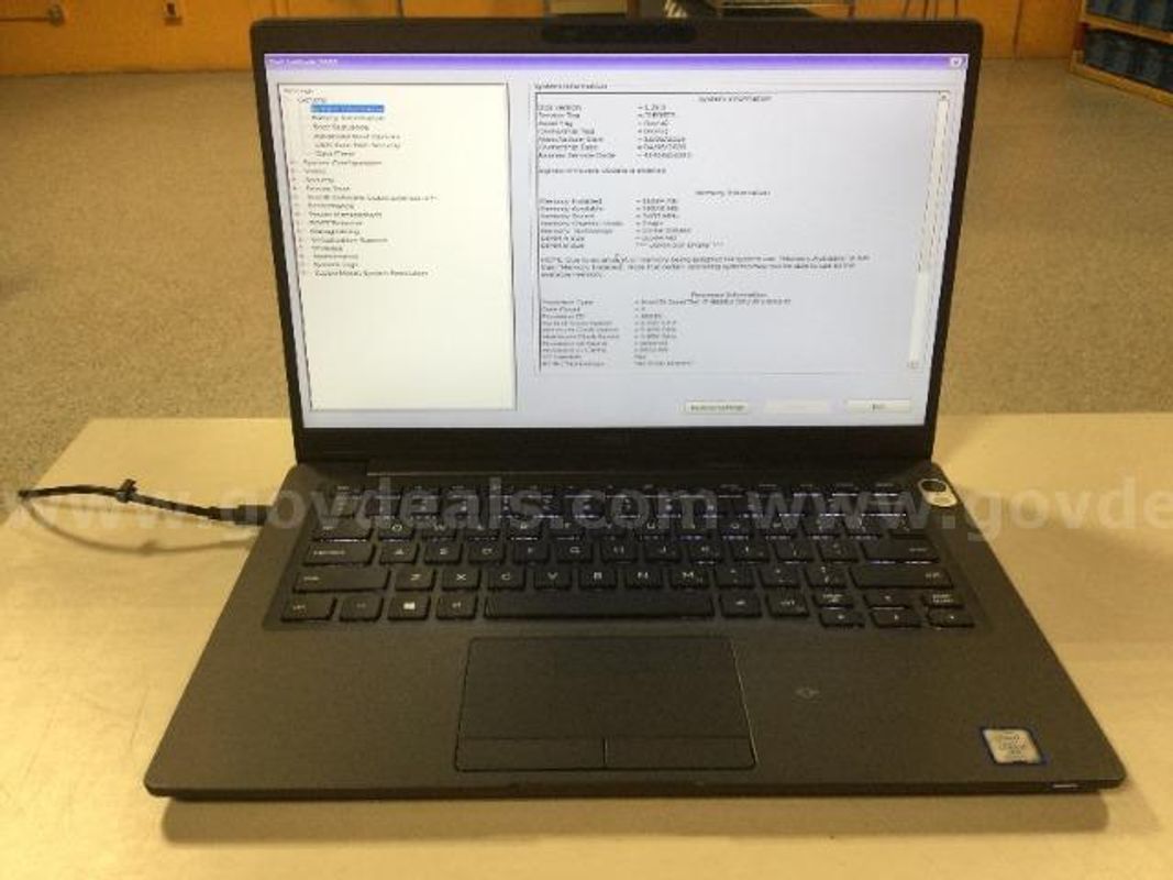Dell Latitude 7400 i7-8665U @ 1.9 GHz