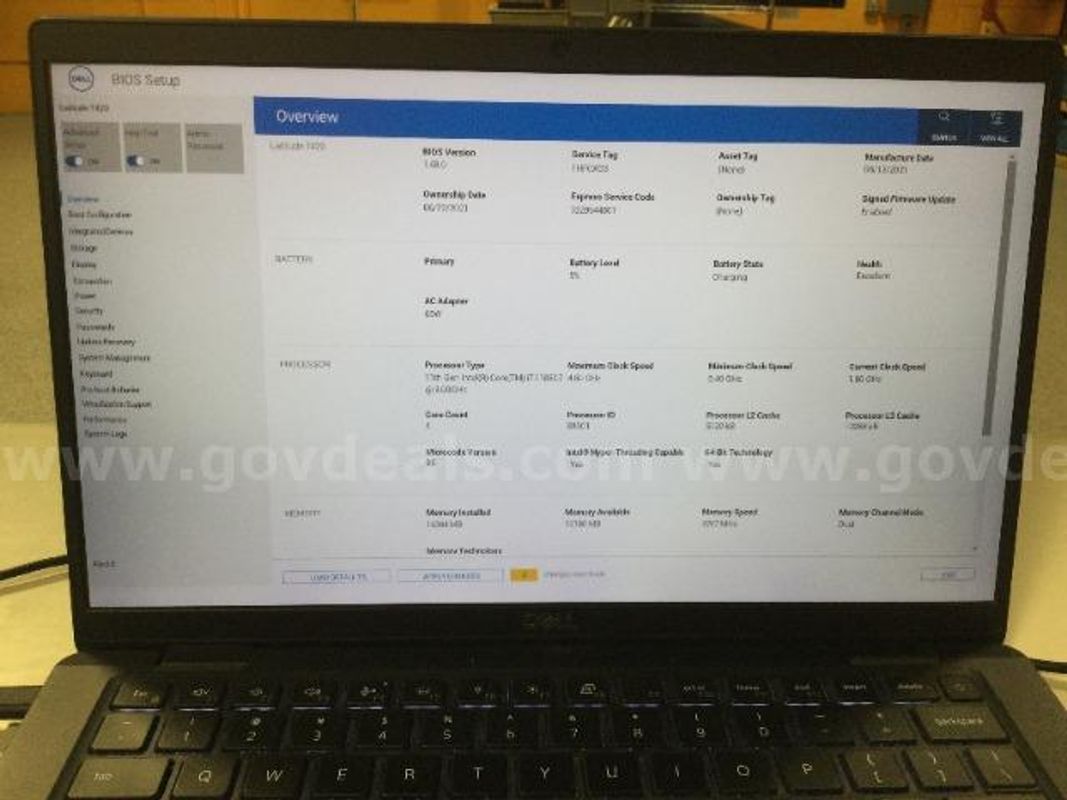 Dell Latitude 7420 i7- 1185G7 @ 3.00 GHz Laptop