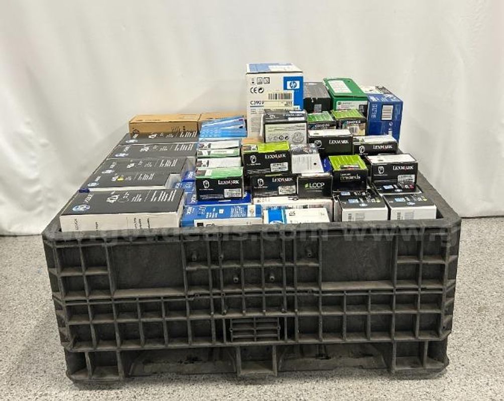 Lot of 65 Various Printer Toners & Ink Cartridges