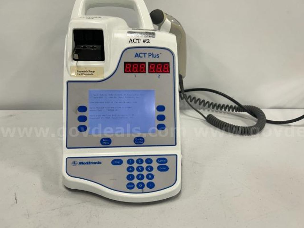 Medtronic ACT Plus Automated Coagulation Timer