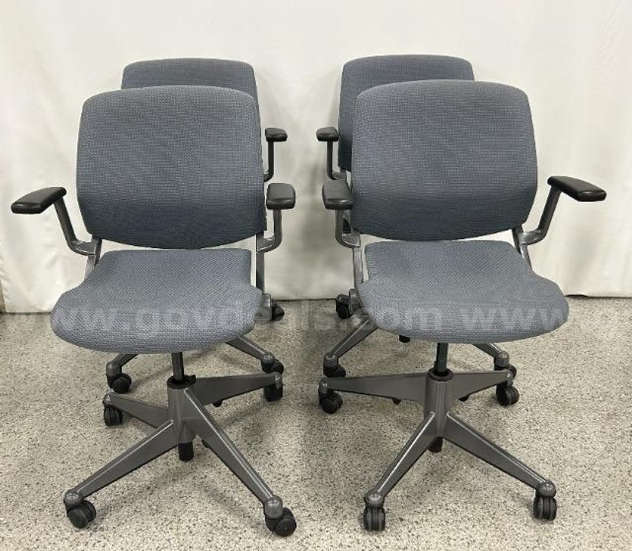 Set of Vecta Rolling Chairs