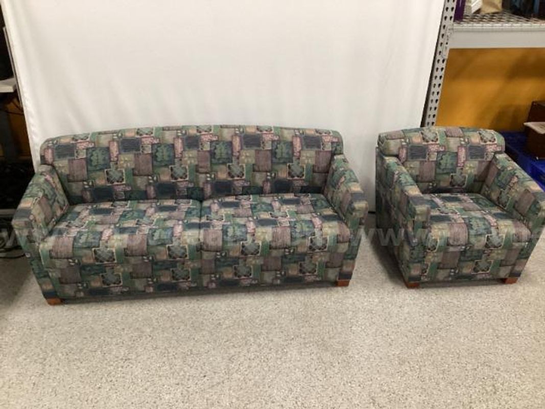Vintage Brayton Swathmore Loveseat and Lounge chair set