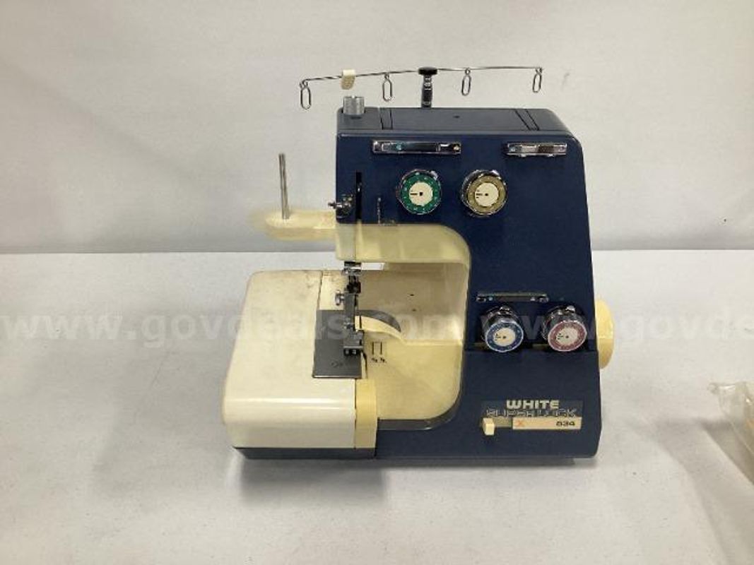 White Super Lock 534 Sewing Machine