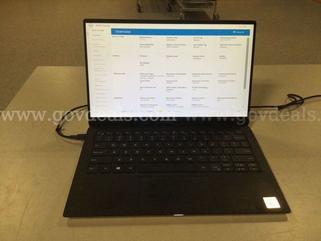 Dell XPS 13 7390 i7-10710U @ 1.10 GHz Touchscreen Laptop