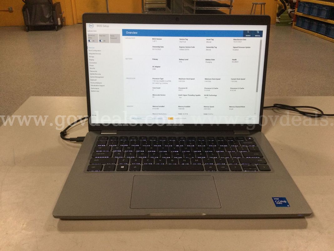 Dell Latitude 5420 i5-1145G7 @ 2.60 GHz Laptop