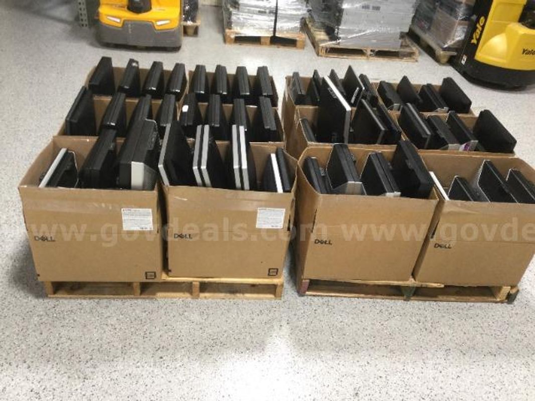 Lot of 95 Various Brands, Sizes of Monitors - Untested