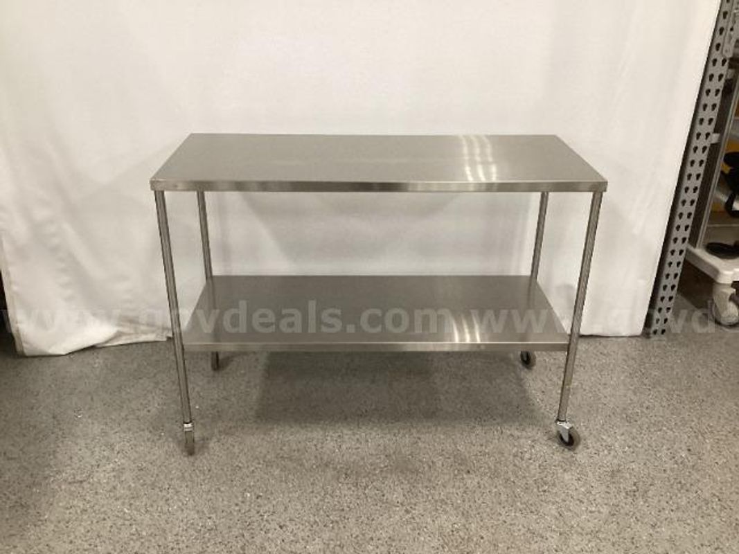 Instrument Table With Shelf