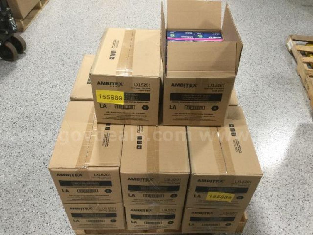 14 Cases of Ambitex LXL5201 XL Power Free Latex Gloves