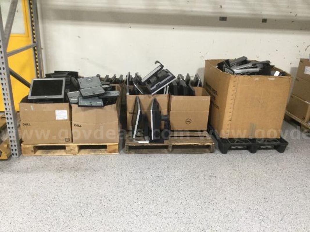 Lot of 58 Various Brands, Sizes of Monitors - Untested