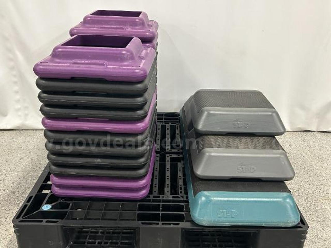 Lot of "The Step" Aerobic Platforms & Risers
