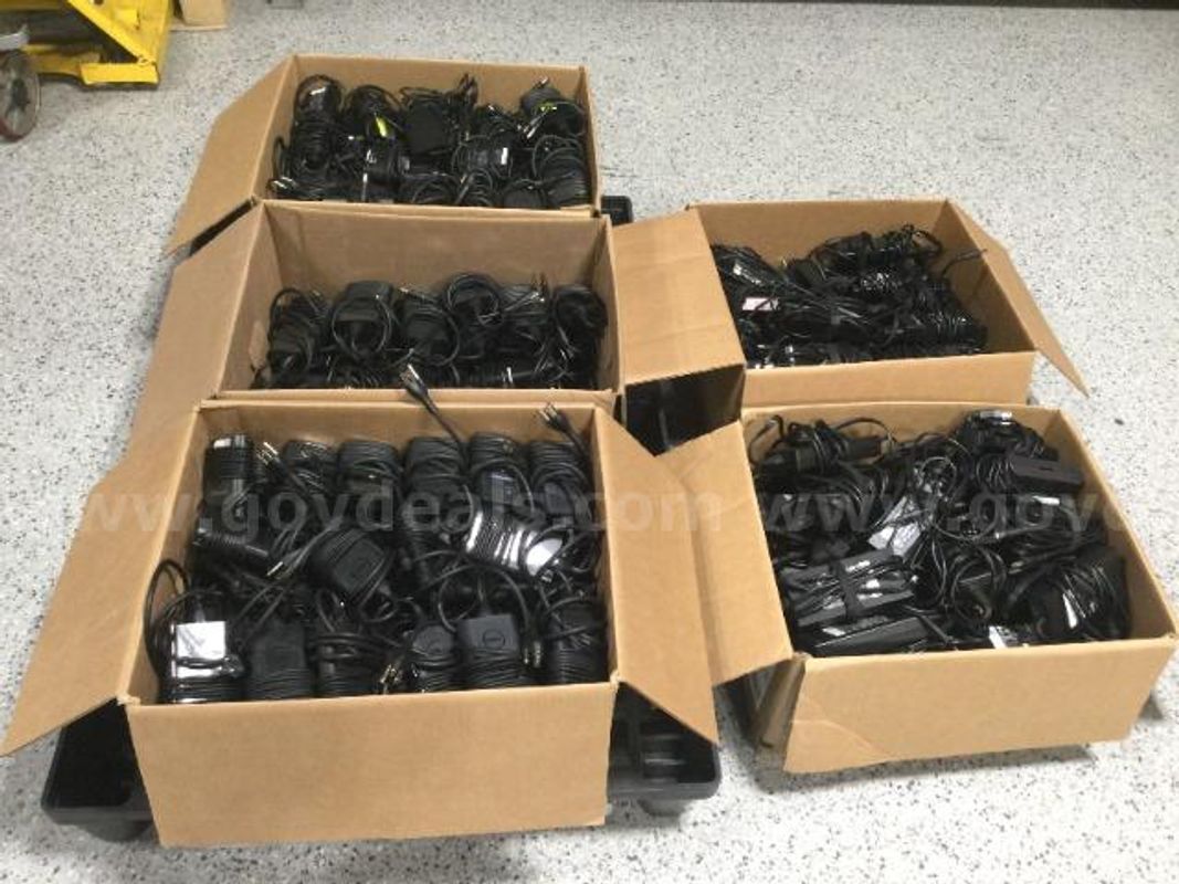 5 Boxes of Mostly Dell Power Adapters - Untested