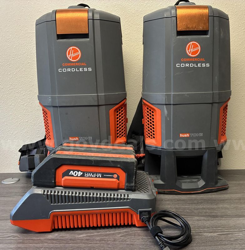 Hoover Hushtone Cordless Backpack Vacuum Set