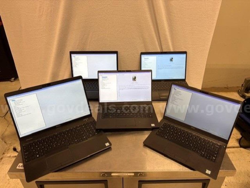 Lot of 4 Dell Latitude Laptops and 1 Precision Laptop