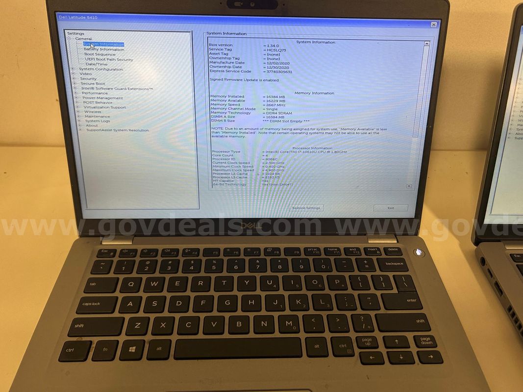 Lot of 4 Dell Latitude Laptops