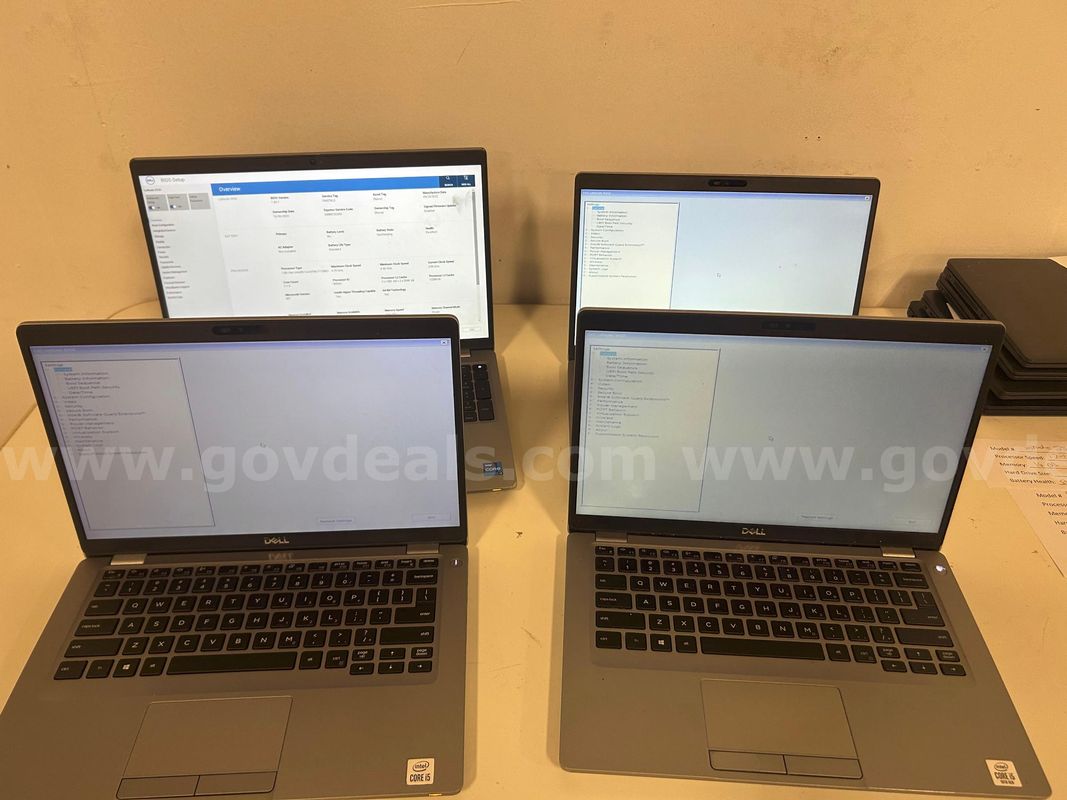 Lot of 4 Dell Latitude Laptops