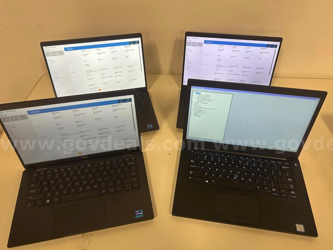 Lot of 4 Dell Latitude Laptops