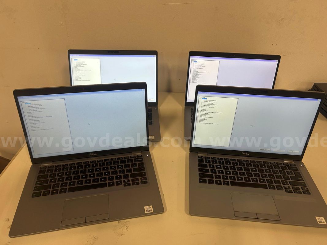 Lot of 4 Dell Latitude Laptops