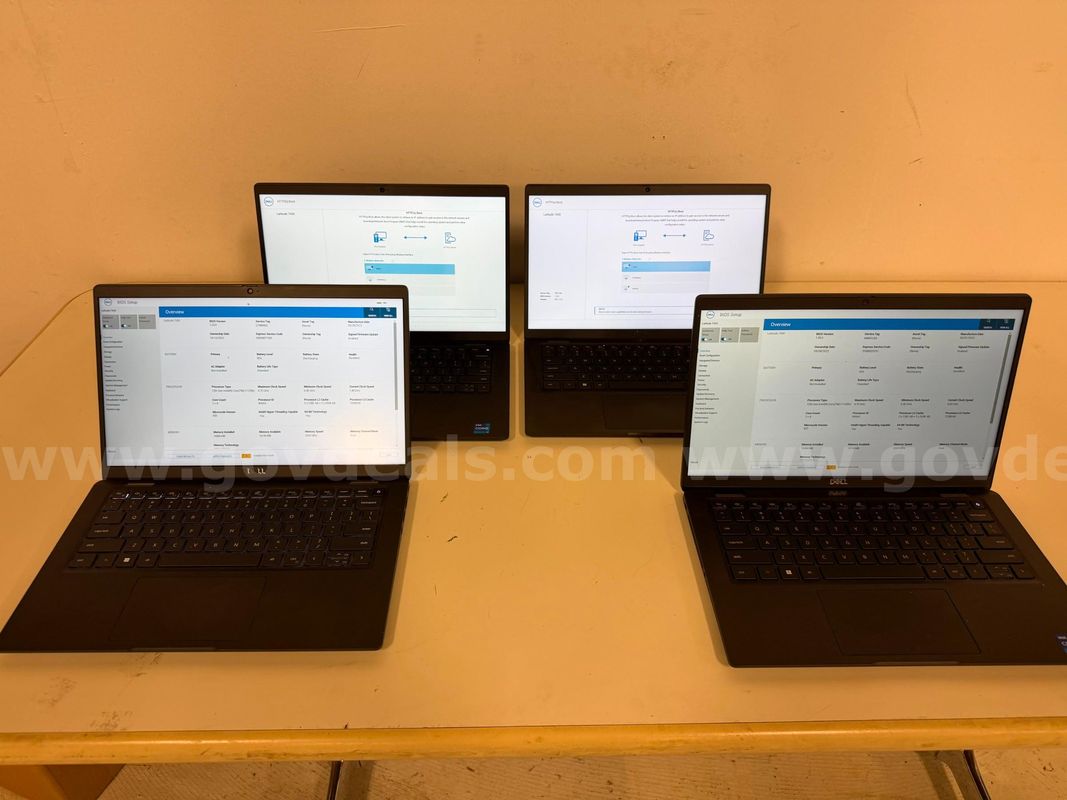 Lot of 4 Dell Latitude 7430 Laptops