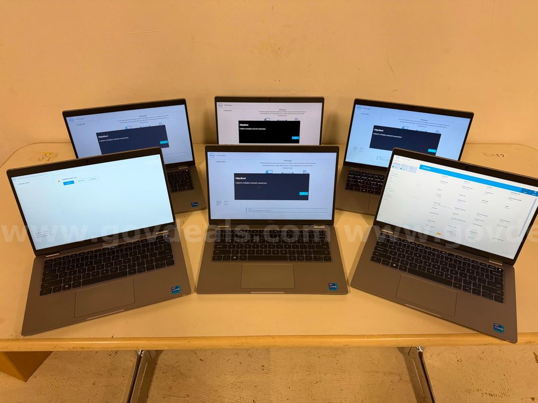 Lot of 6 Dell Latitude Laptops