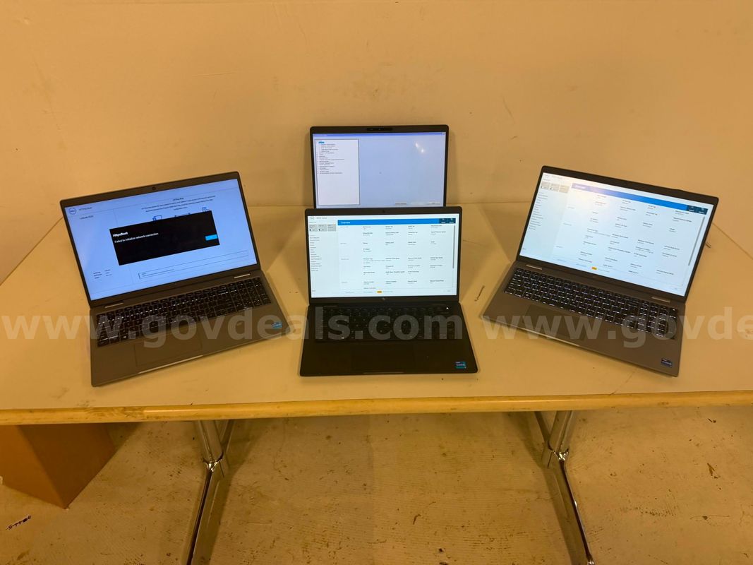 Lot of 4 Dell Laptops