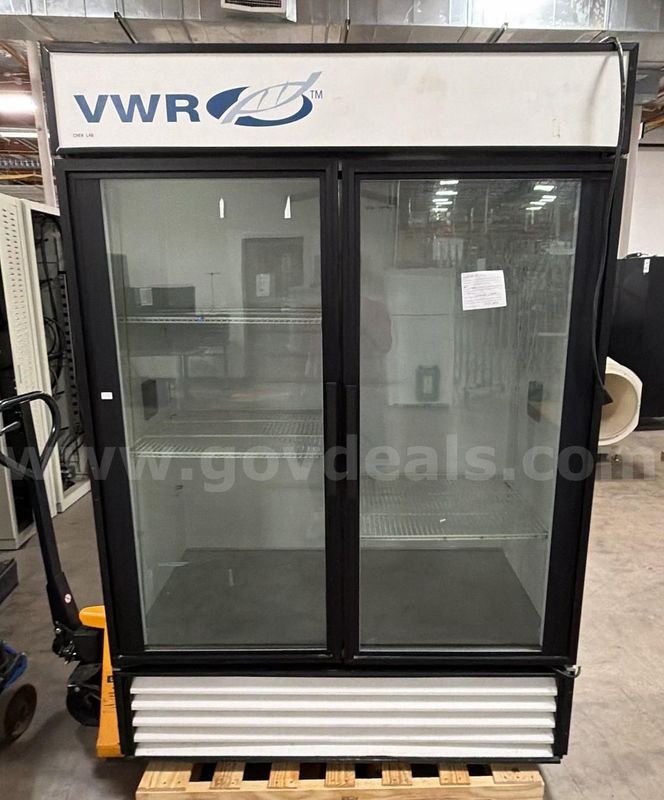 VWR 2-Door Glass Laboratory Refrigerator