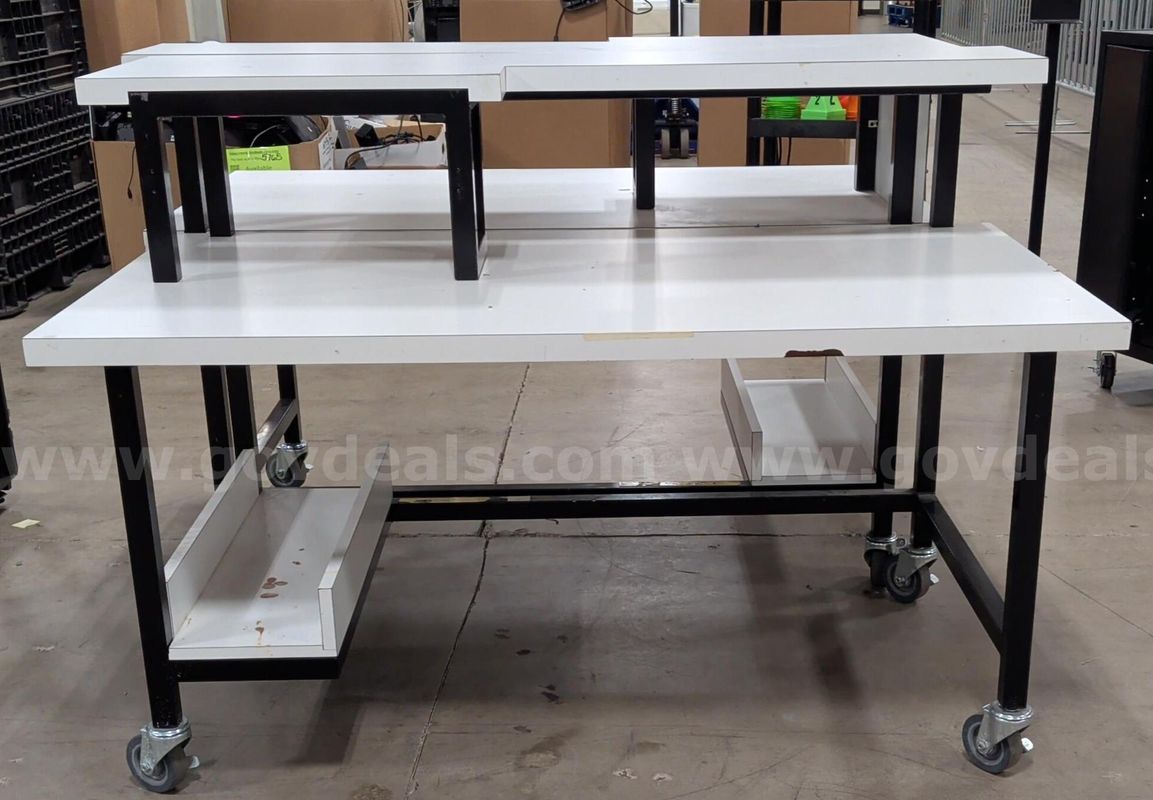 Mobile Workstations with Shelving