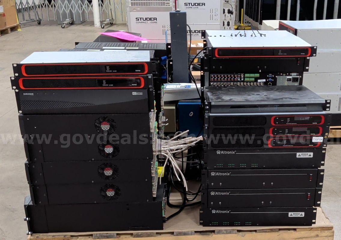 Assorted DVRs & Electronic Rack Equipment