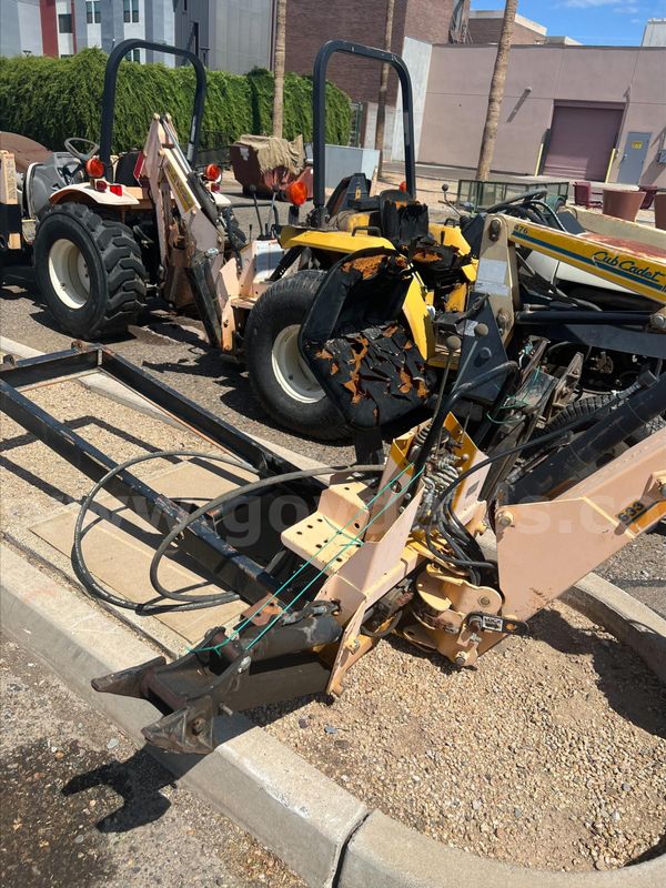 CUB CADET BACKHOE W/SUB FRAME, HYDRAULICS AND HOOKUP (West Campus)