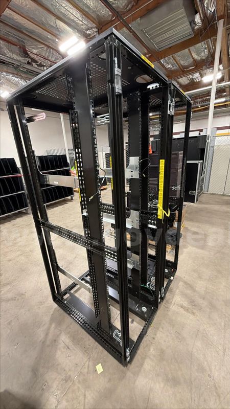 Lot of Two Open-Frame Server / Network Equipment Racks