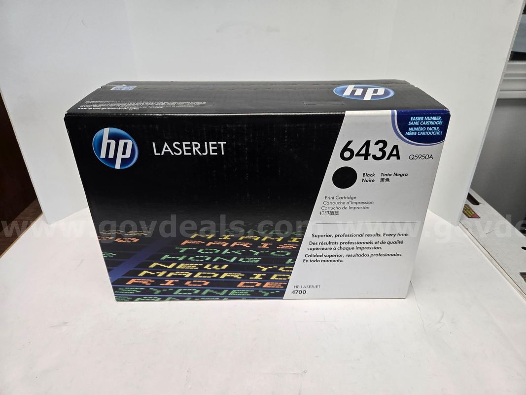 HP 643X Black Printer Cartridge (Anchorage, AK)