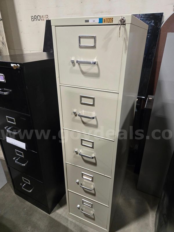 5-Drawer Letter File Cabinet w/ Lock & Key (Anchorage, AK)