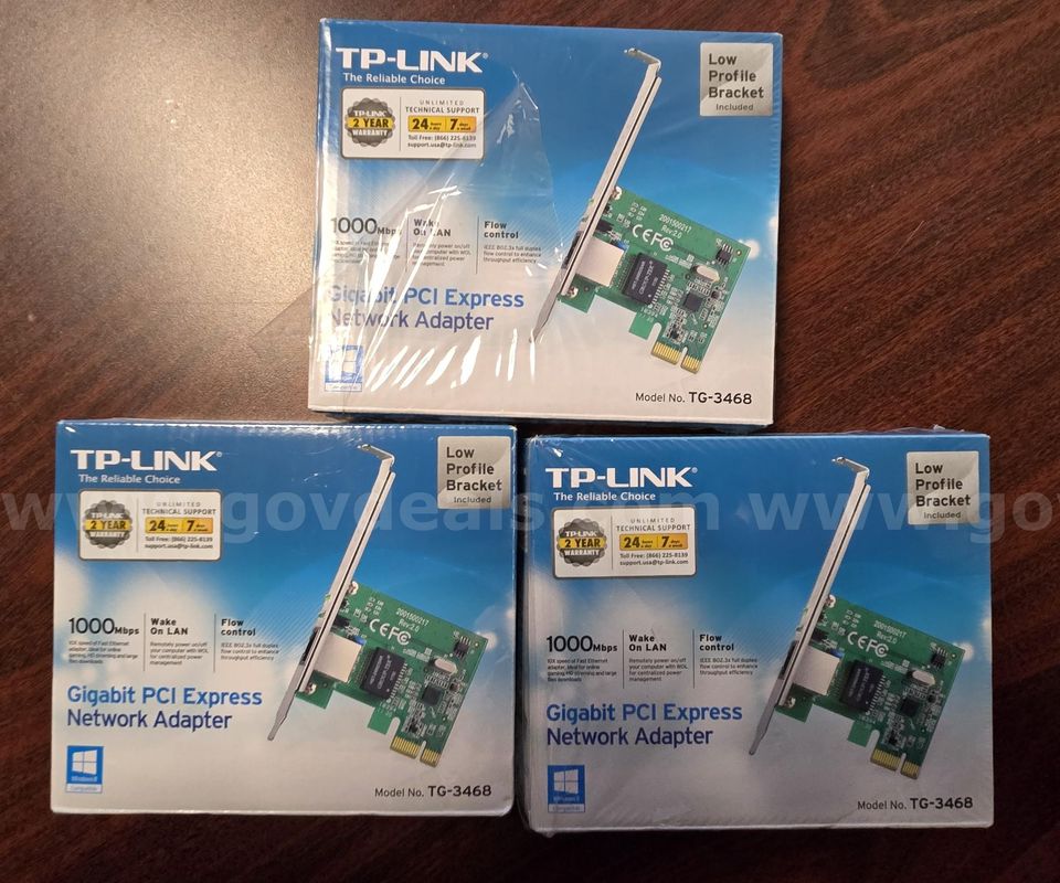 TP-Link TG-3468 32BIT GIGABIT PCIE NETWORK Cards (Juneau, AK)