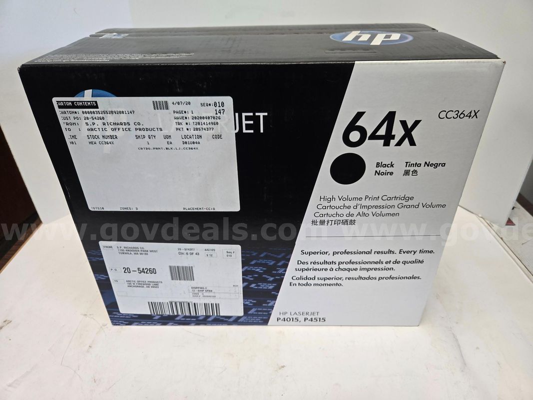 HP 64X Black Printer Cartridge (Anchorage, AK)
