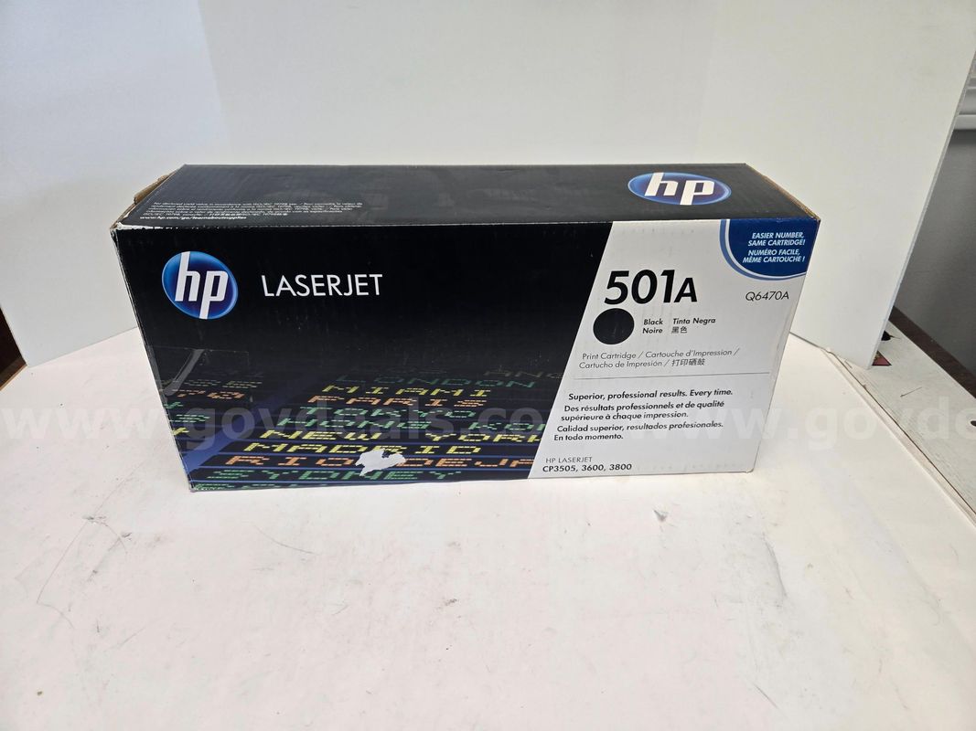 HP 501A Black Printer Cartridge (Anchorage, AK)