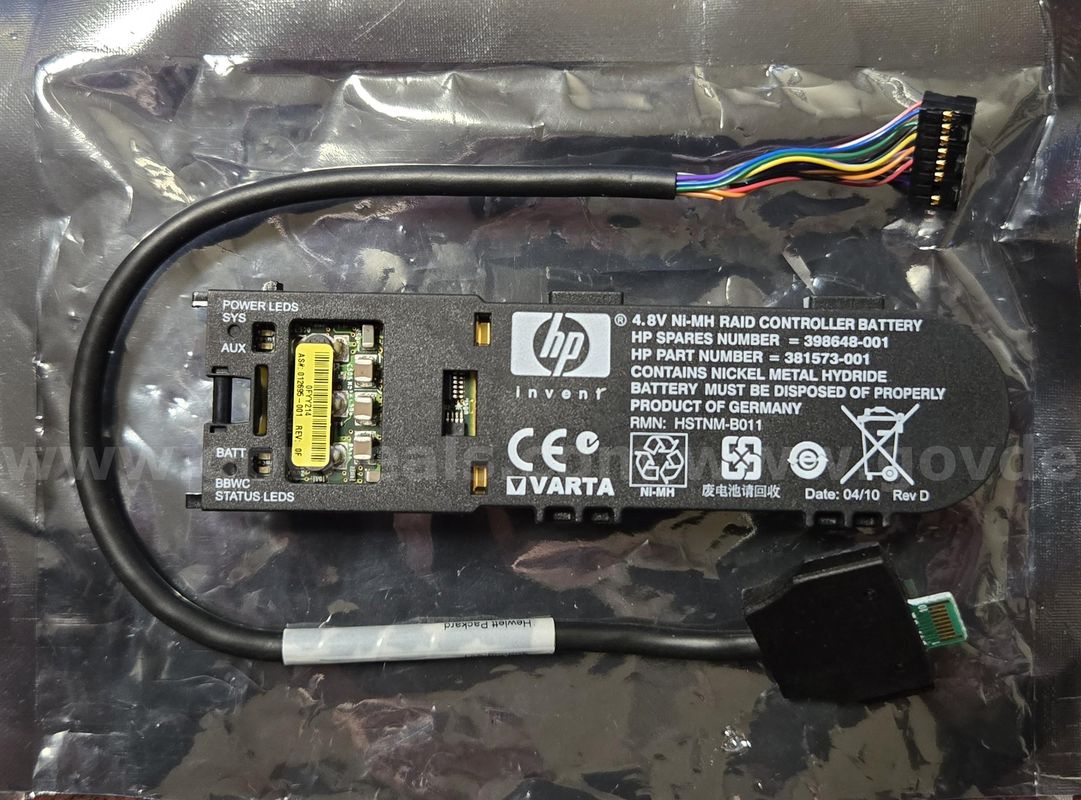 HP 381573-001 4.8V 5000mAh Ni-MH Smart Array Controller Battery (Juneau, AK)