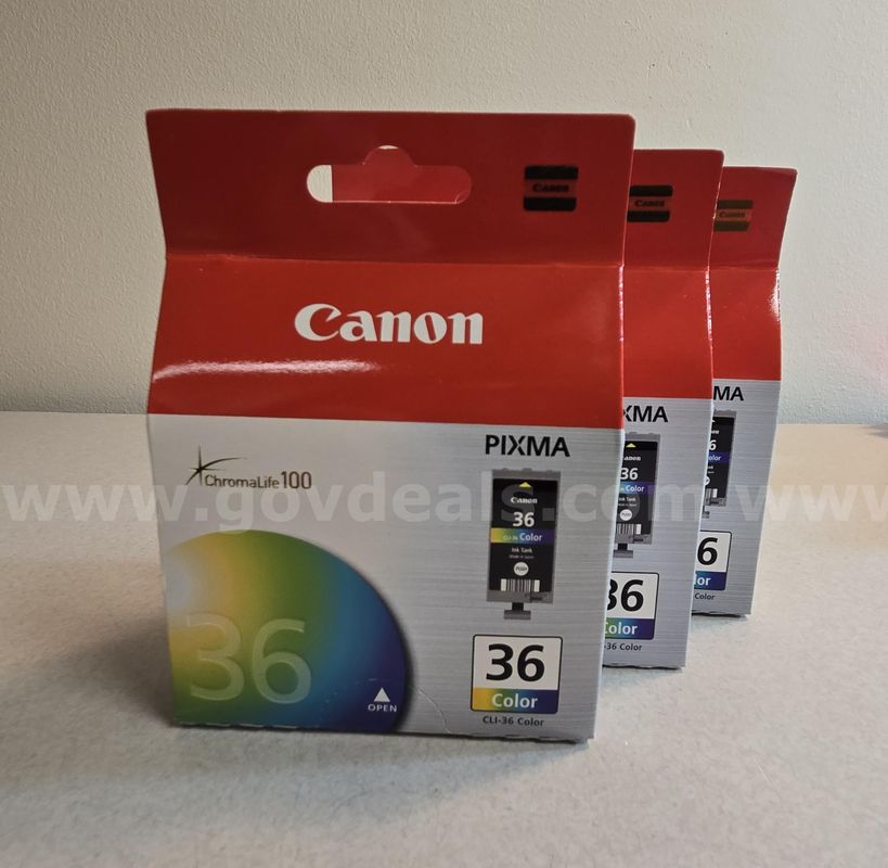 Canon CLI-36 CLI36 Tri-Color Ink Cartridges (Juneau, AK)