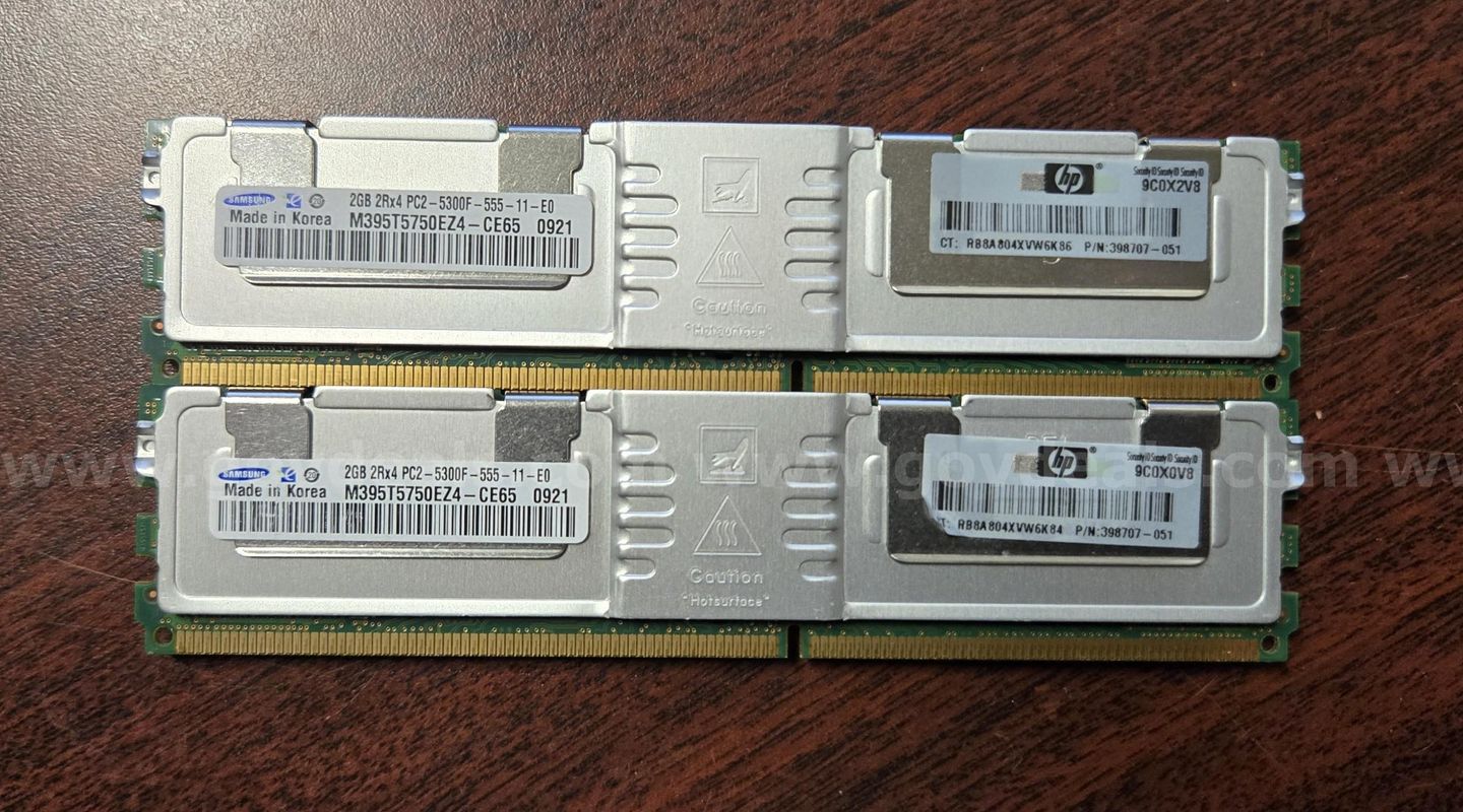 HP 398707-051 Dual Rank Memory Modules (Juneau, AK)