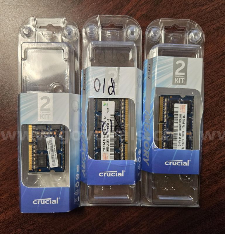 Crucial 55Y3713 2GB PC3-8500 Dual Rank Memory Modules (Juneau, AK)