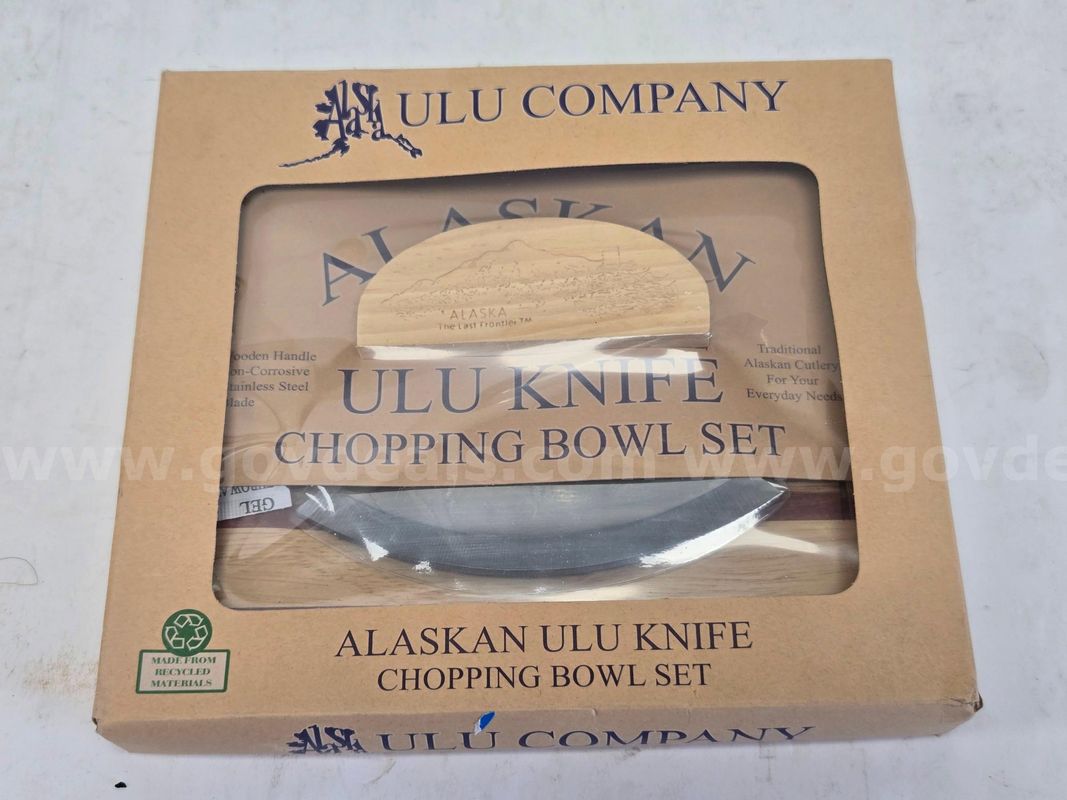 Ulu Knife and Chopping Bowl Set (Anchorage, AK)