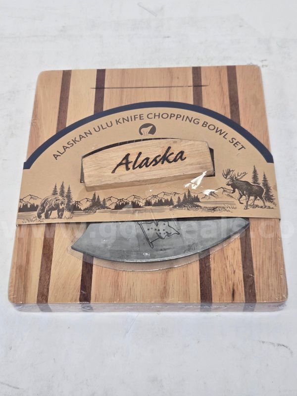 Ulu Knife and Chopping Bowl Set (Anchorage, AK)