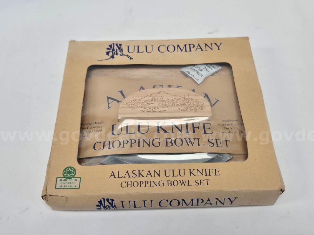 Ulu Knife and Chopping Bowl Set (Anchorage, AK)