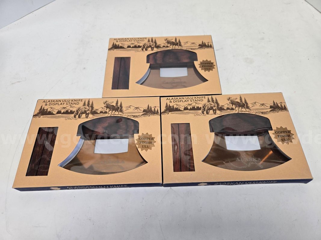 Copper Finish Ulu Knives (Anchorage, AK)
