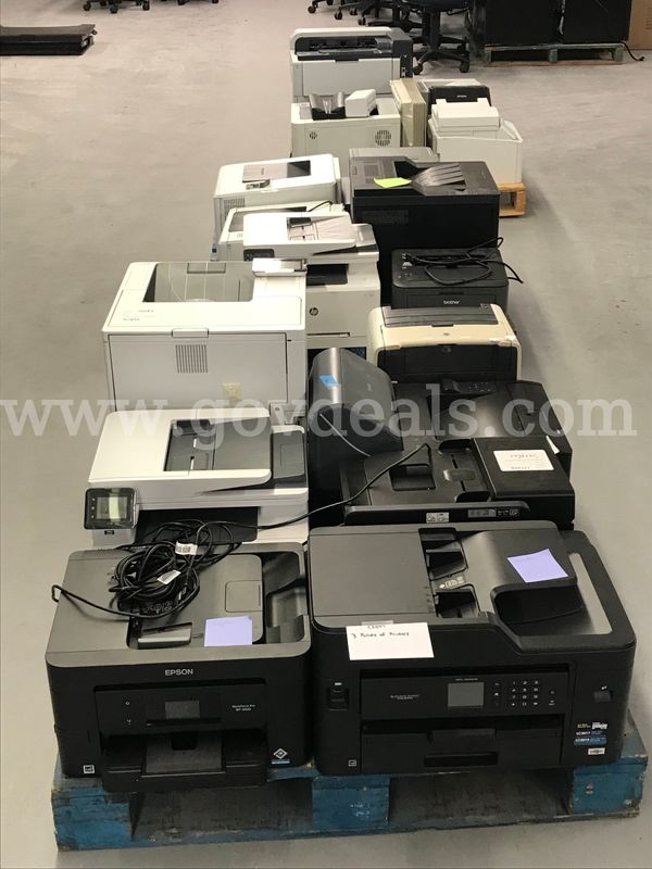 3 Pallets of Printers