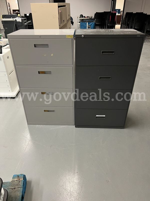 2 Lateral File Cabinets(4 Drawer)