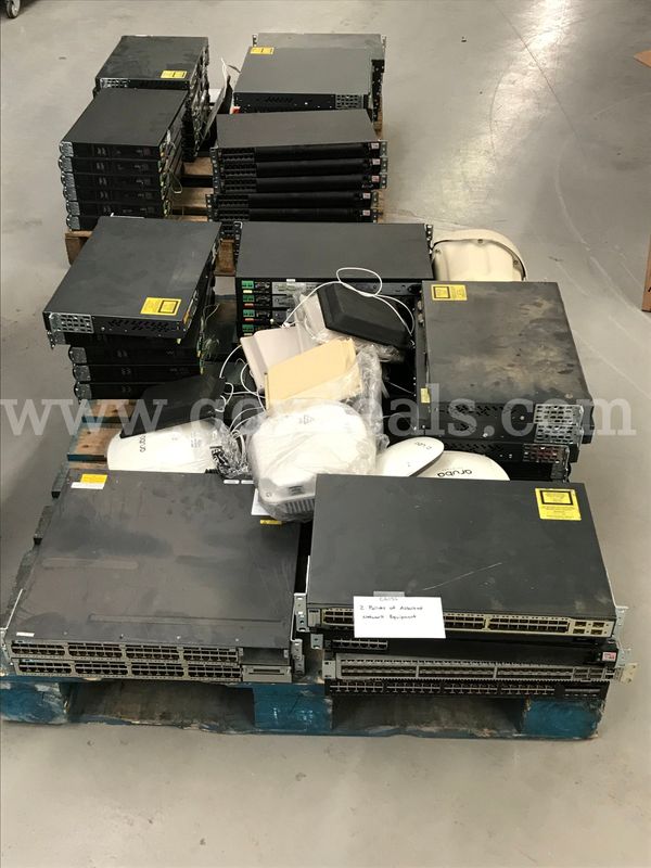 2 Pallets Assorted Network Equipment