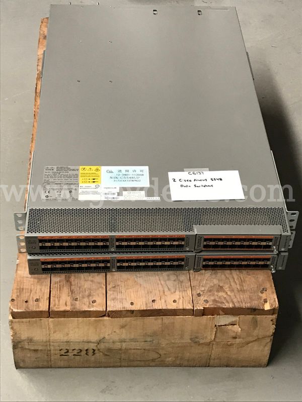 2 Cisco Nexus 5548 Data Switches